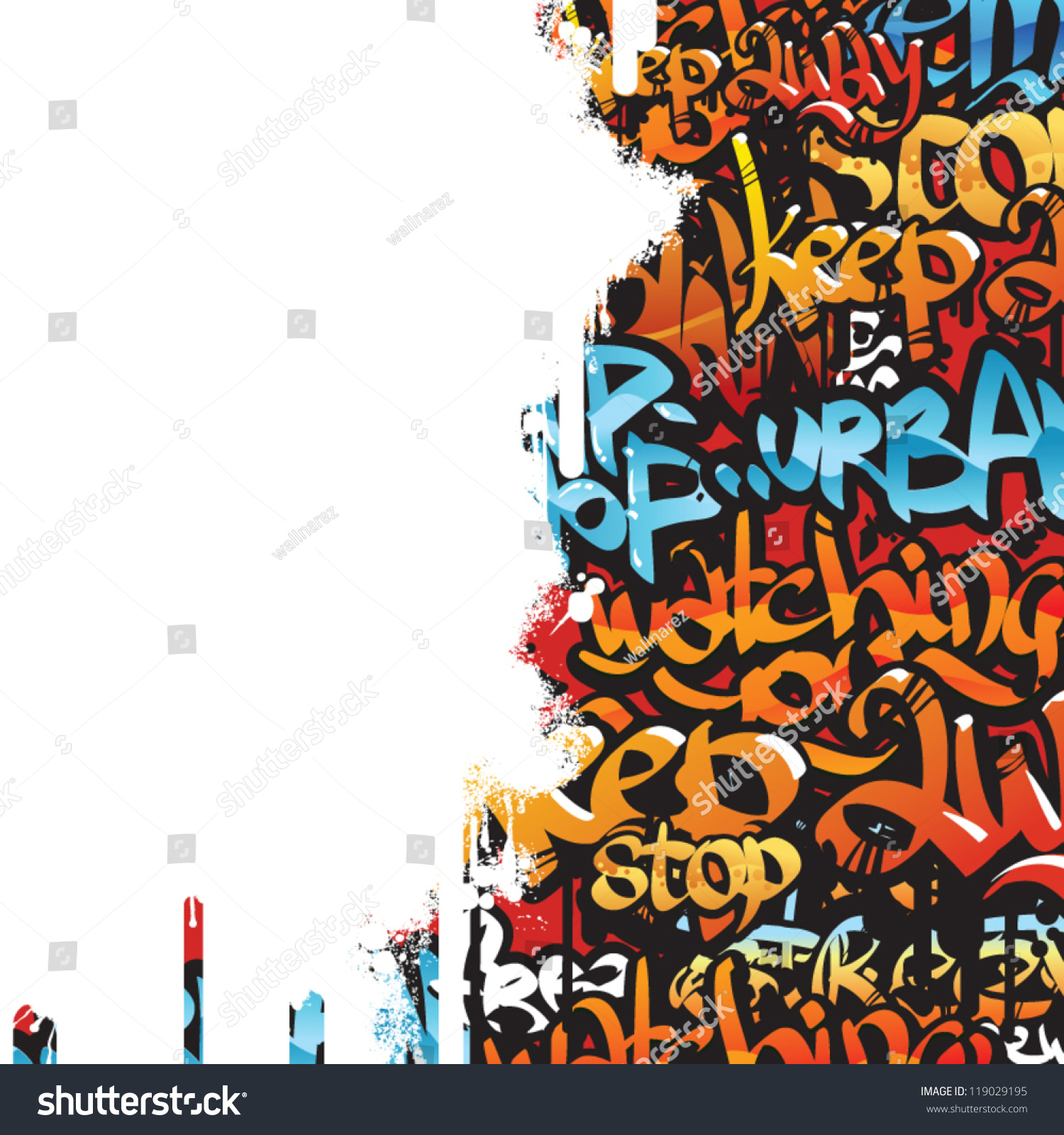 Detail Vector Graffiti Background Nomer 19