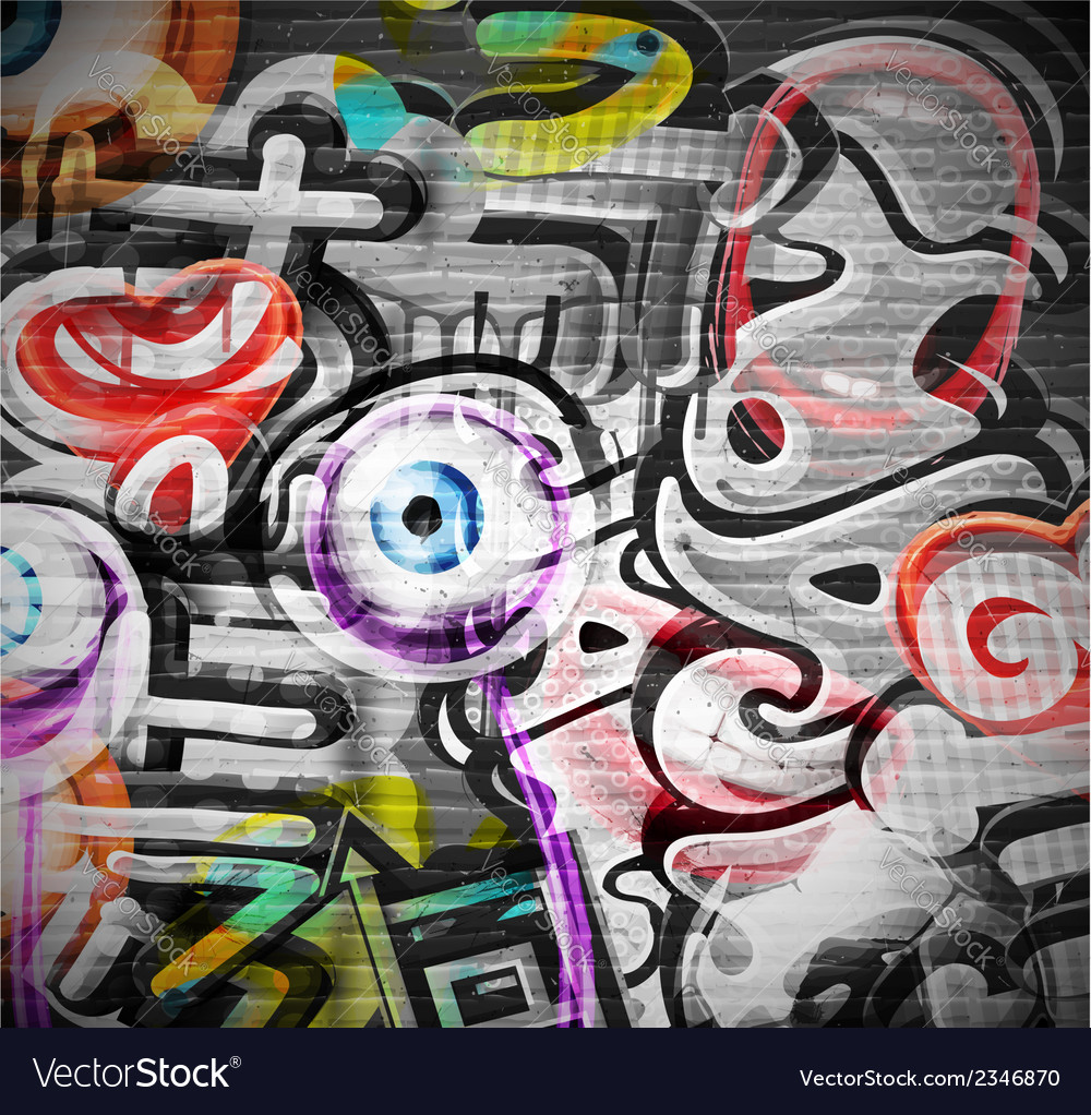 Detail Vector Graffiti Background Nomer 27