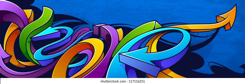 Detail Vector Graffiti Background Nomer 35