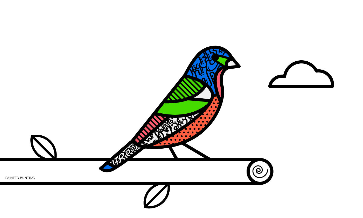 Detail Vector Graffiti Bird Nomer 5