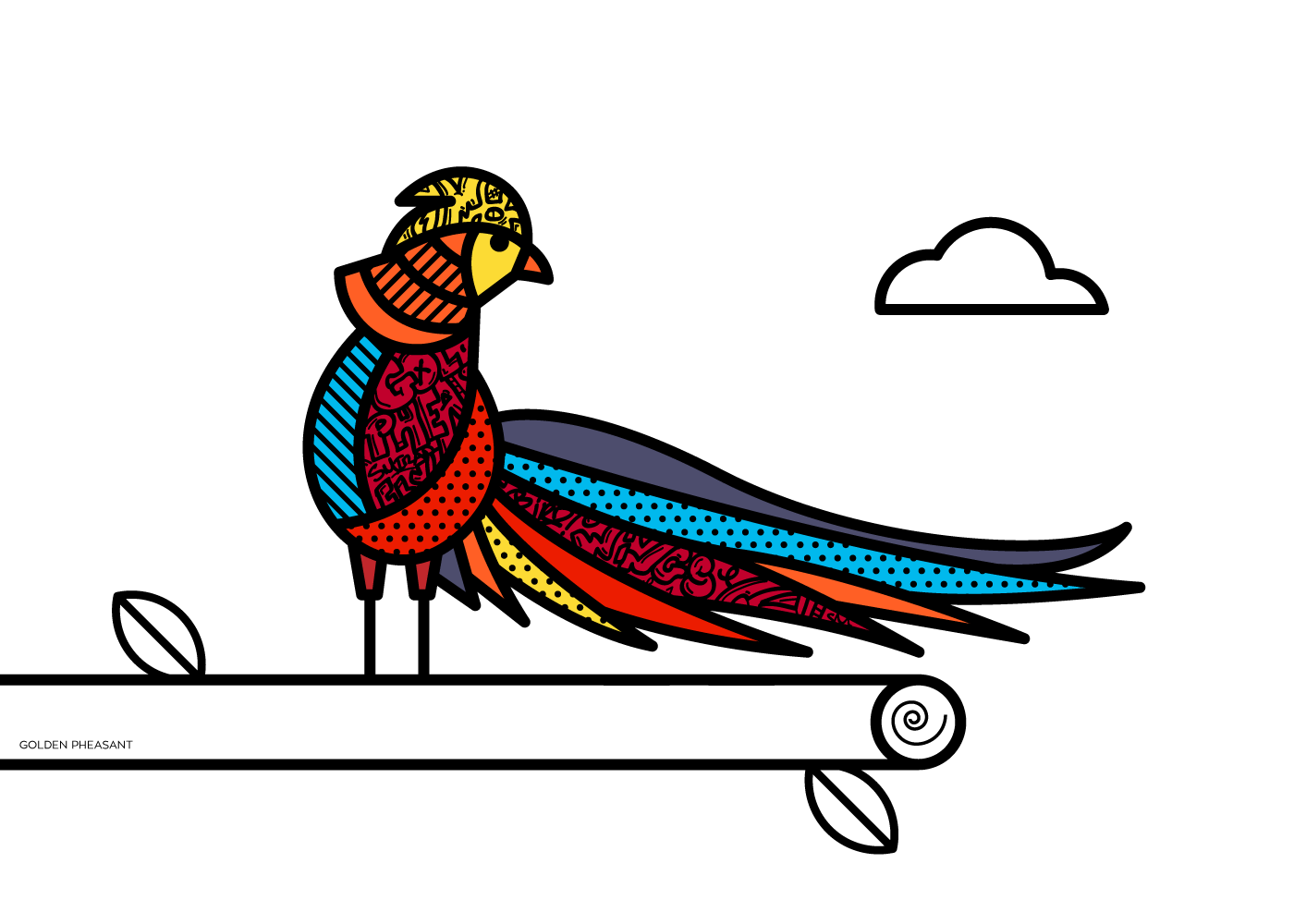 Detail Vector Graffiti Bird Nomer 9