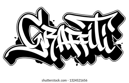 Detail Vector Graffiti Hitam Putih Nomer 20