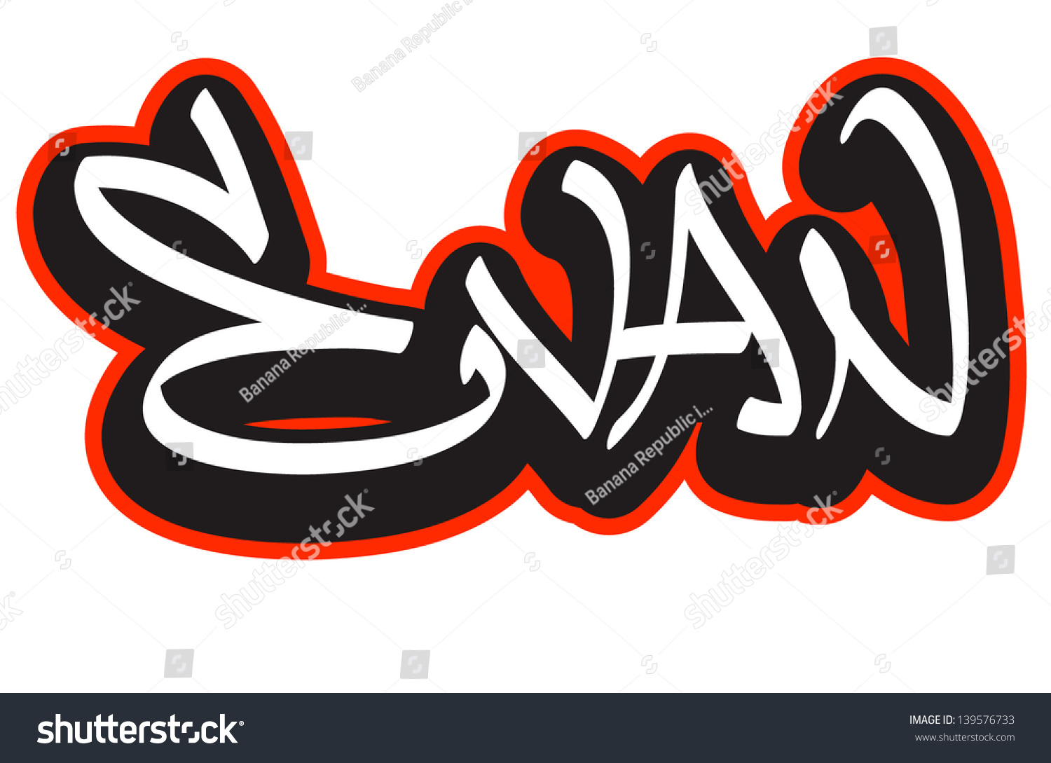 Detail Vector Graffiti Nama Nomer 15