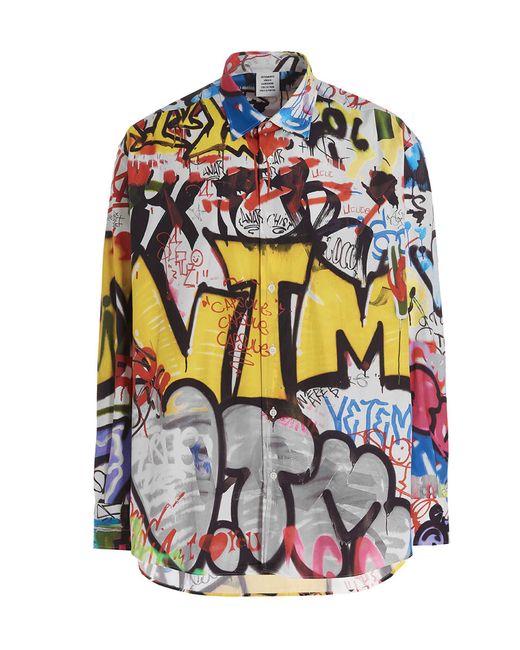 Detail Vetements Graffiti Shirts Nomer 10