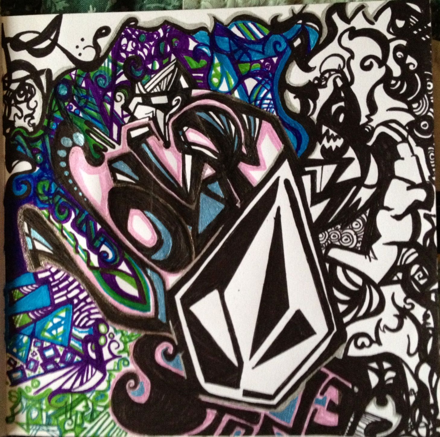 Detail Volcom Graffiti Nomer 2