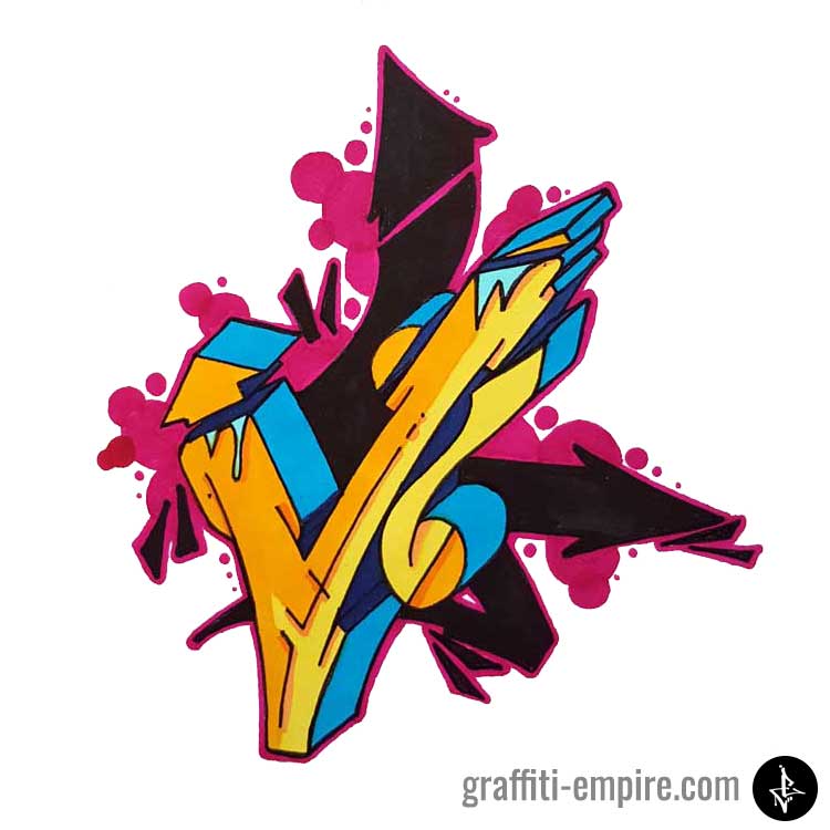 Detail W Graffiti Logo Design Nomer 54