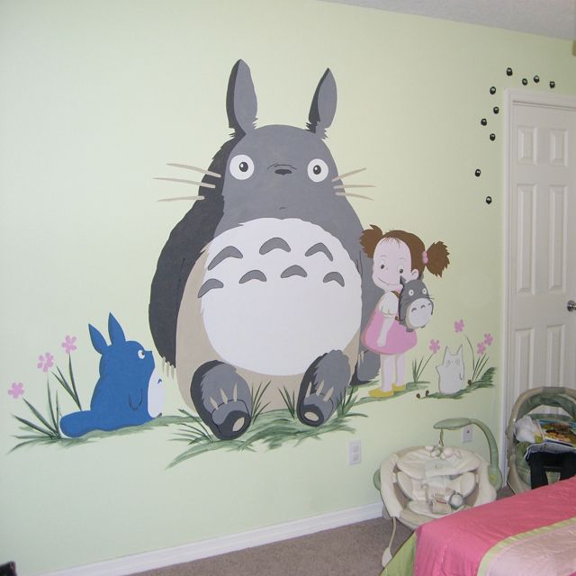 Wall Graffiti Totoro - KibrisPDR