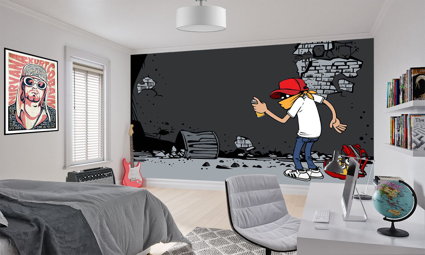 Detail Wall Murals Graffiti Art Nomer 31