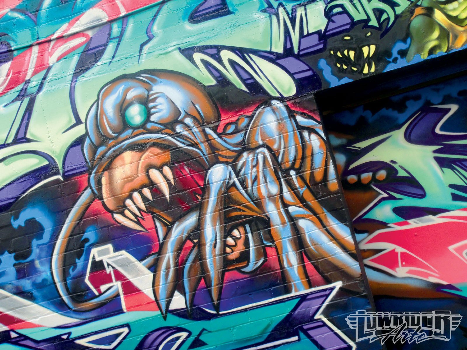 Detail Wallpaper 1080p Graffiti Monster Nomer 29