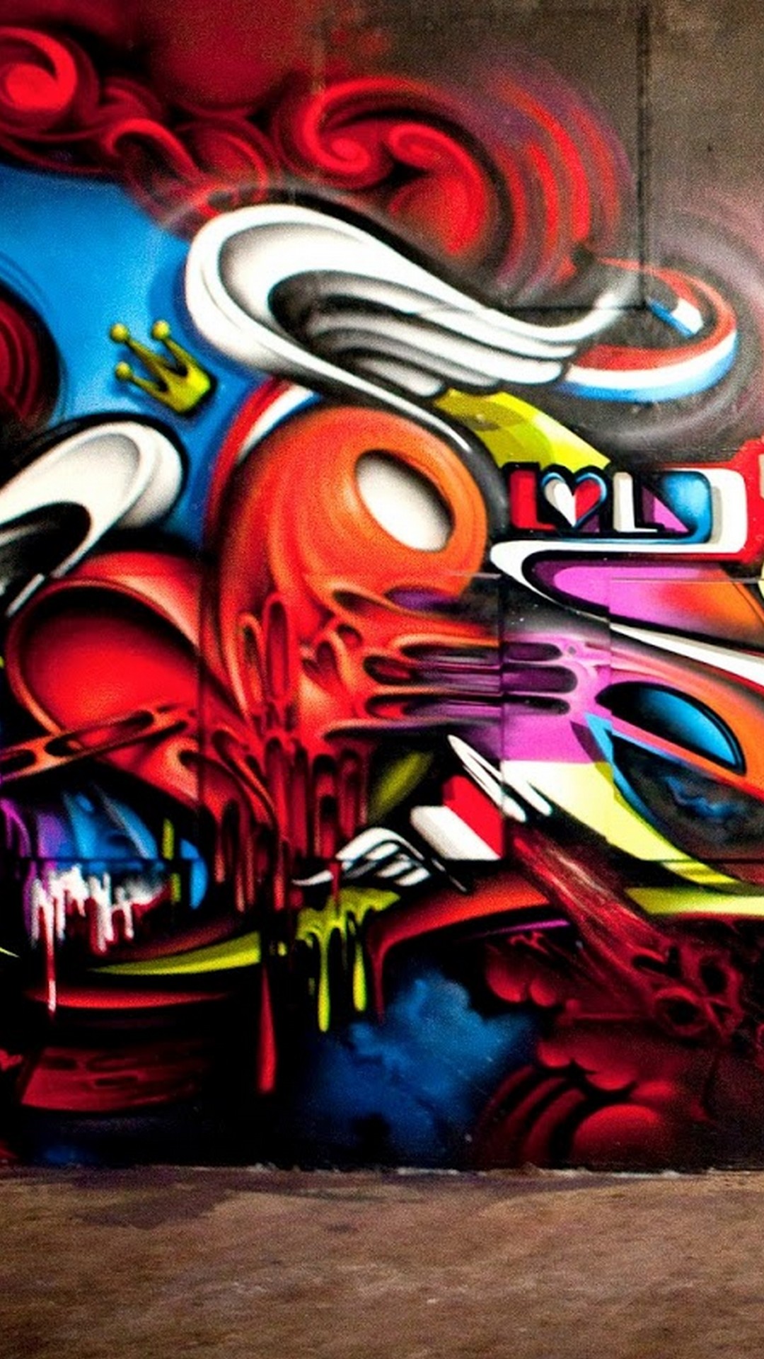 Detail Wallpaper Graffiti 3d Iphone Nomer 15