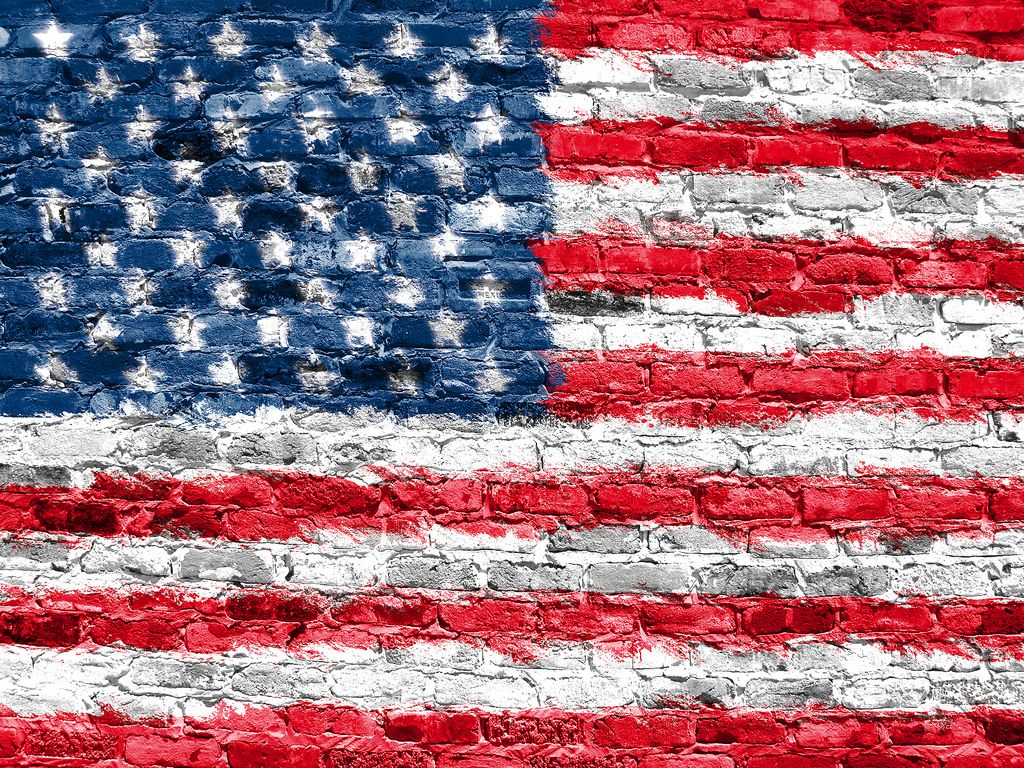 Wallpaper Graffiti American Flag - KibrisPDR