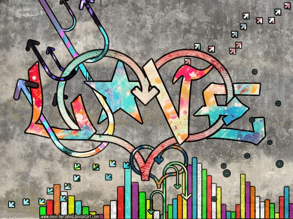 Detail Wallpaper Graffiti Love Nomer 9