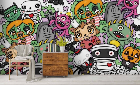 Detail Wallpaper Graffiti Monster Nomer 35