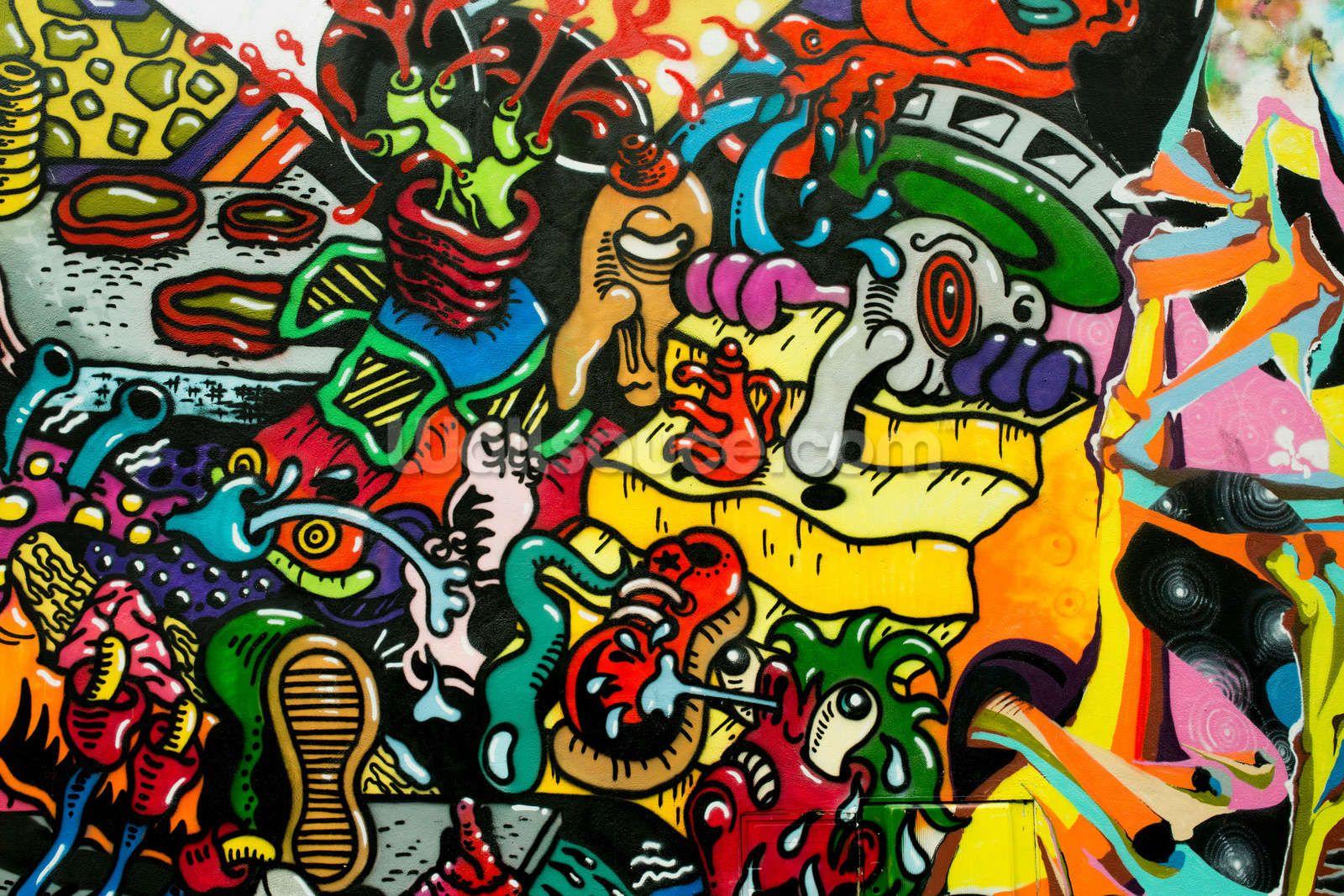 Detail Wallpaper Graffiti Mural Hd Nomer 18