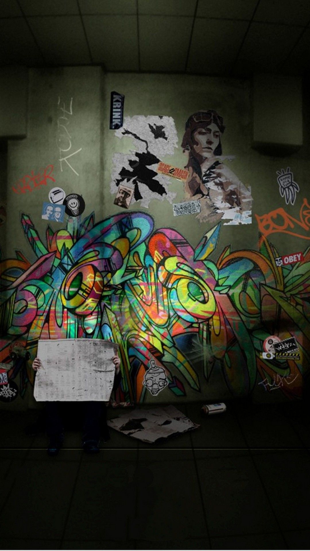 Detail Wallpaper Graffiti Mural Hd Nomer 27