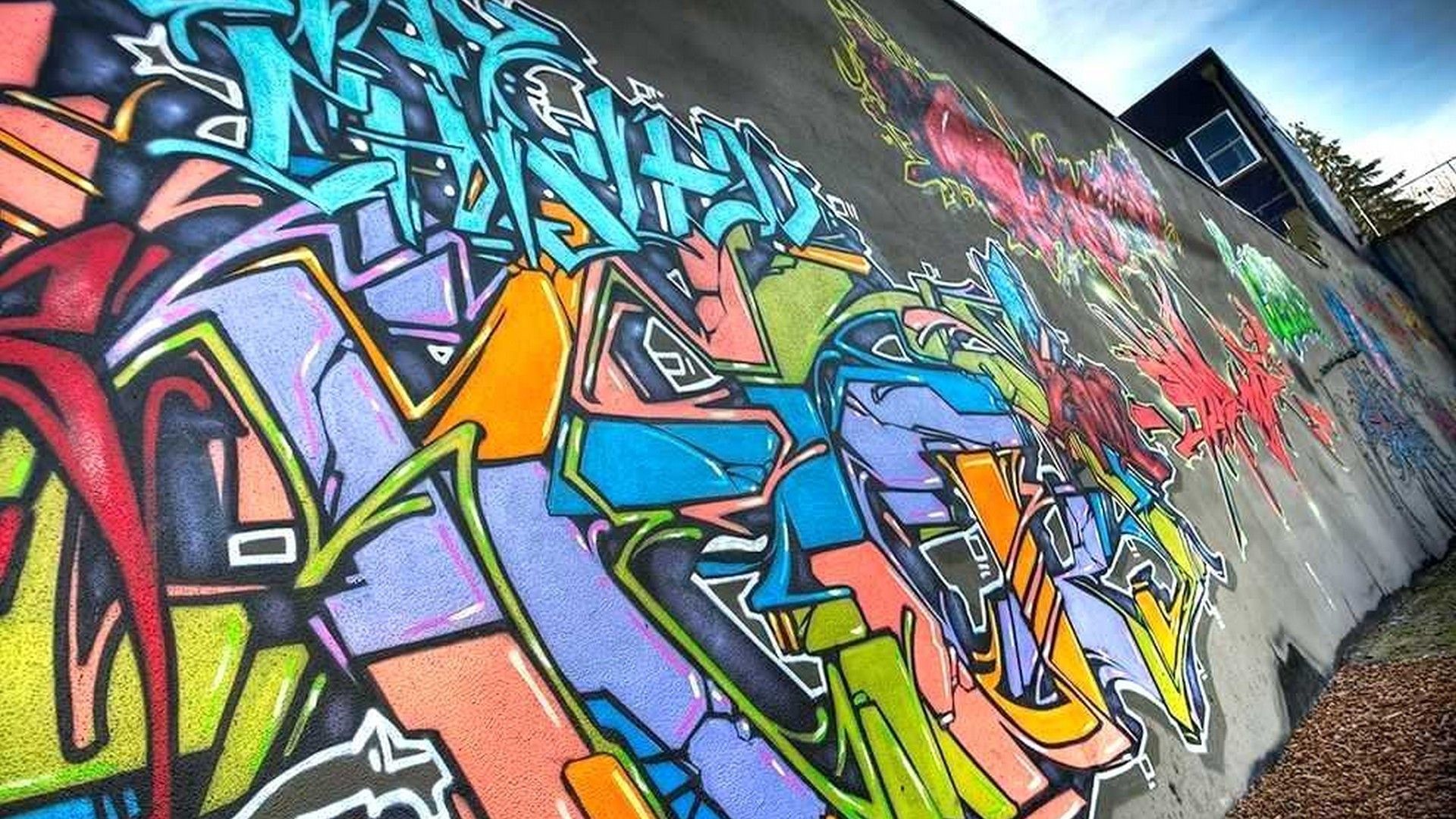 Detail Wallpaper Graffiti Mural Hd Nomer 36