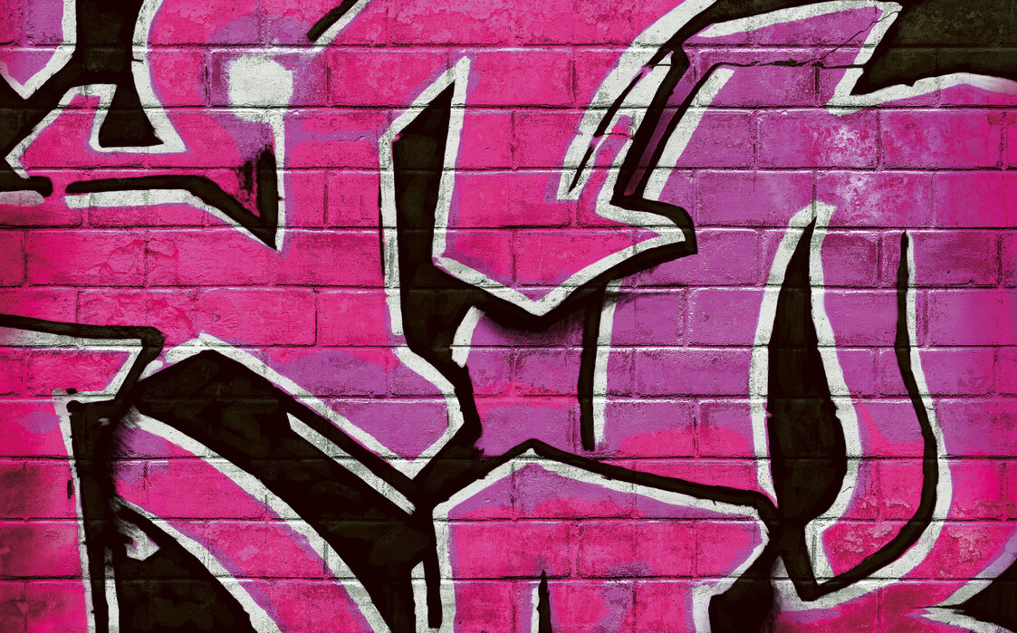 Wallpaper Graffiti Pink - KibrisPDR
