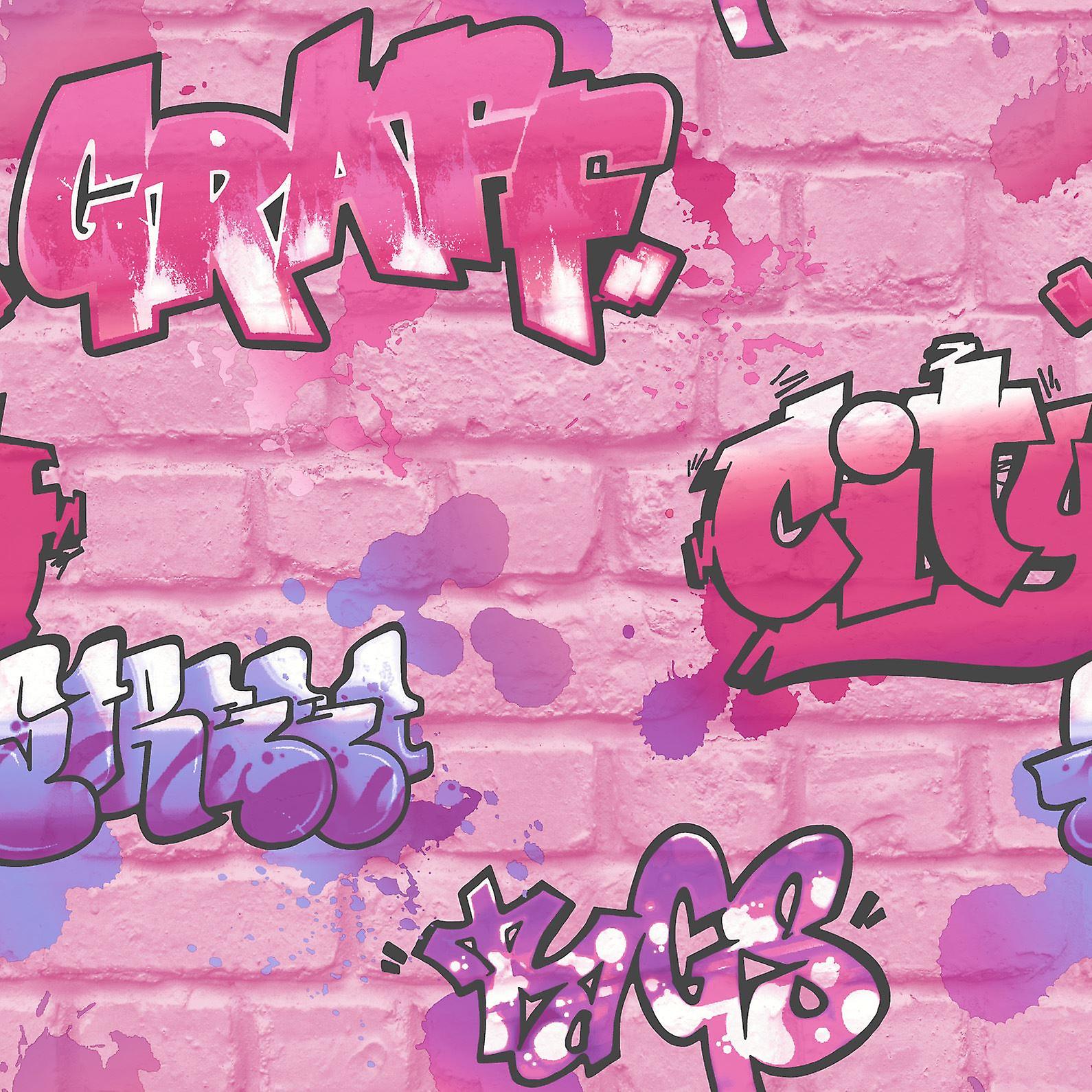Detail Wallpaper Graffiti Pink Nomer 4