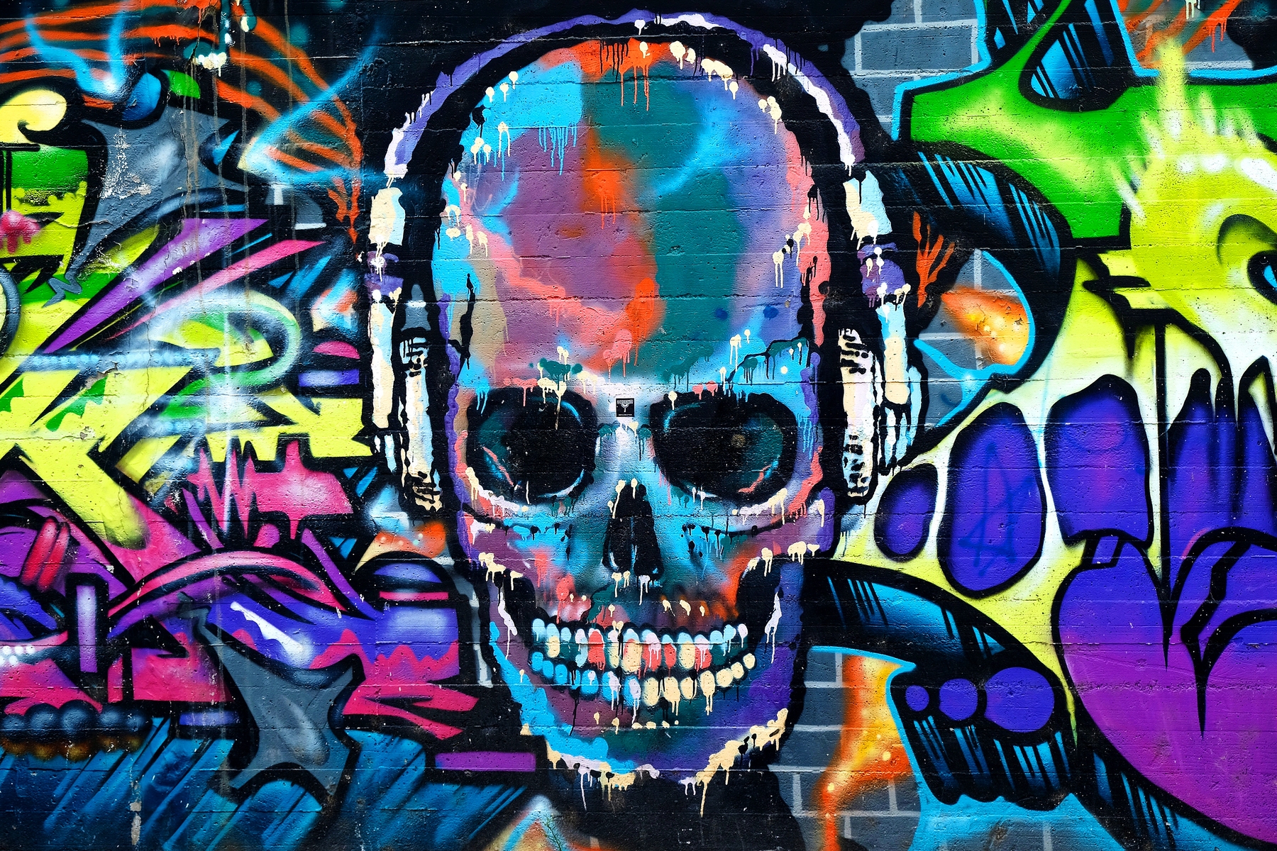 Detail Walpaper Skull Graffiti Nomer 12