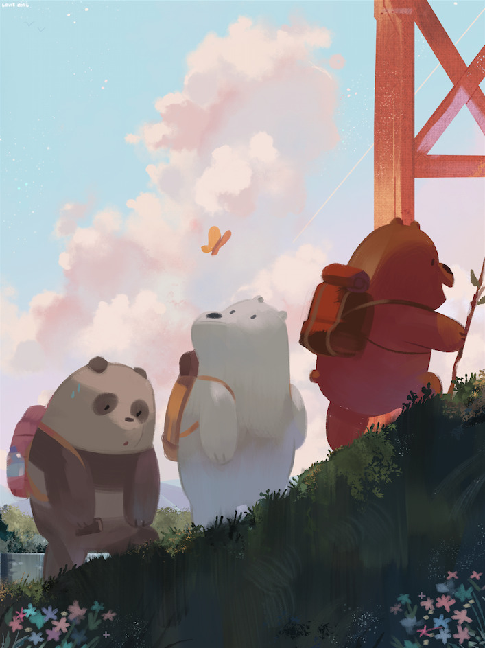 Detail We Bare Bears Graffiti Wallpaper Nomer 30