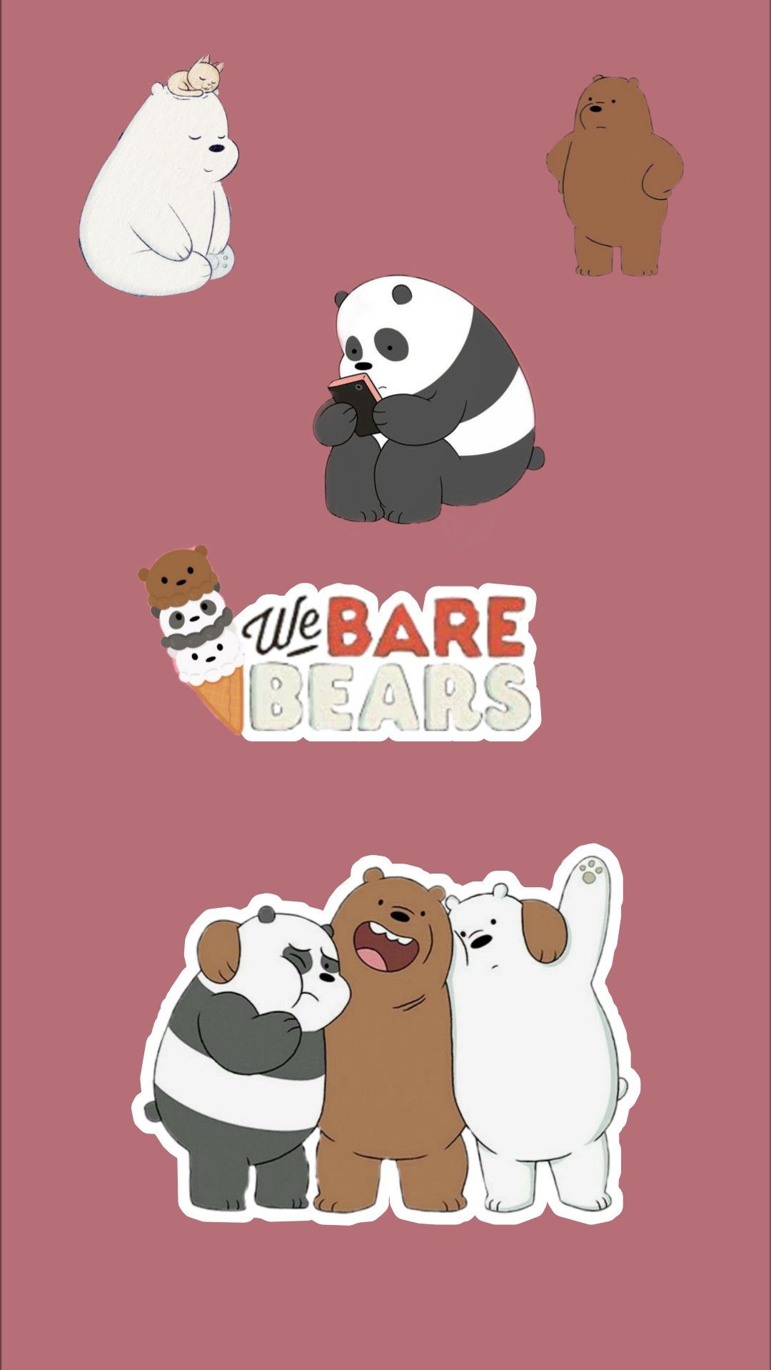 Detail We Bare Bears Graffiti Wallpaper Nomer 8