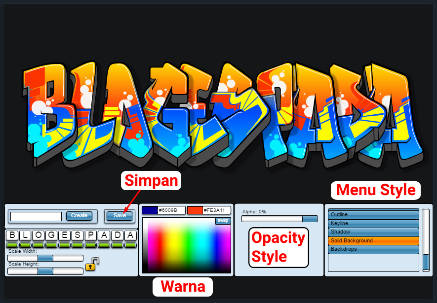 Website Pembuat Graffiti - KibrisPDR