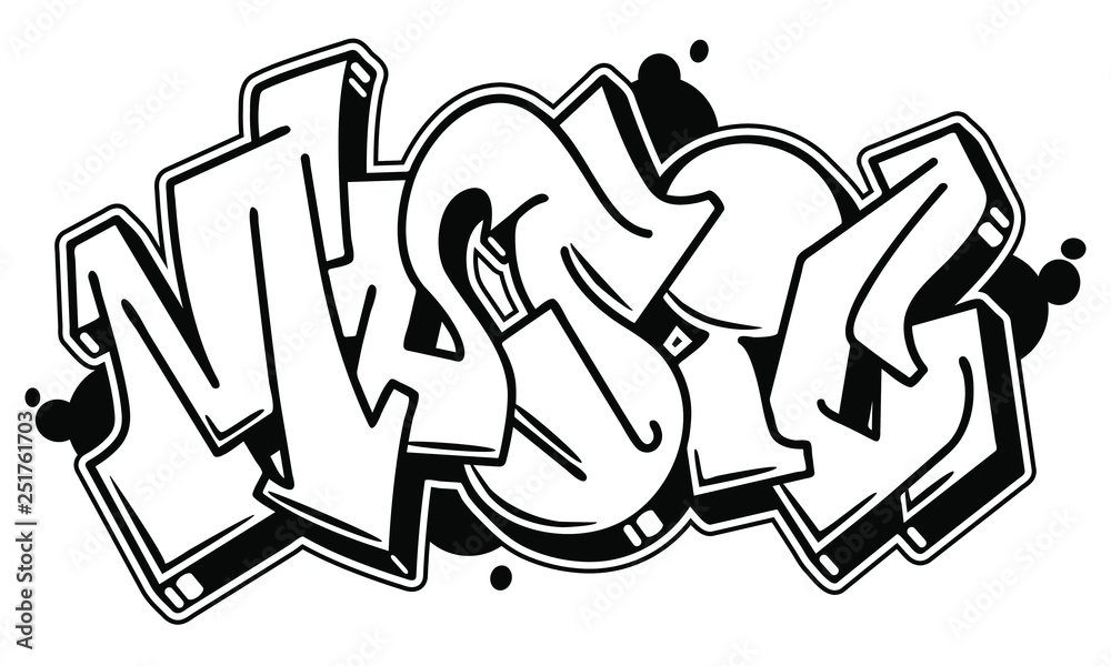 Detail White Graffiti Nomer 44