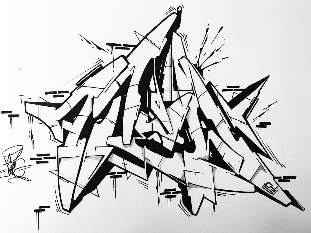 Detail Wildstyle Graffiti Sketch Nomer 44