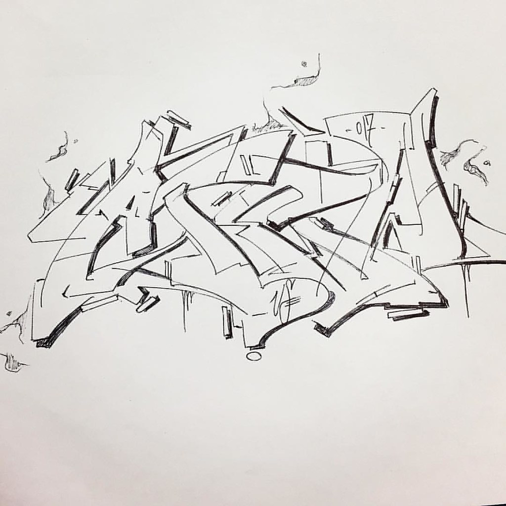 Detail Wildstyle Graffiti Sketch Nomer 52