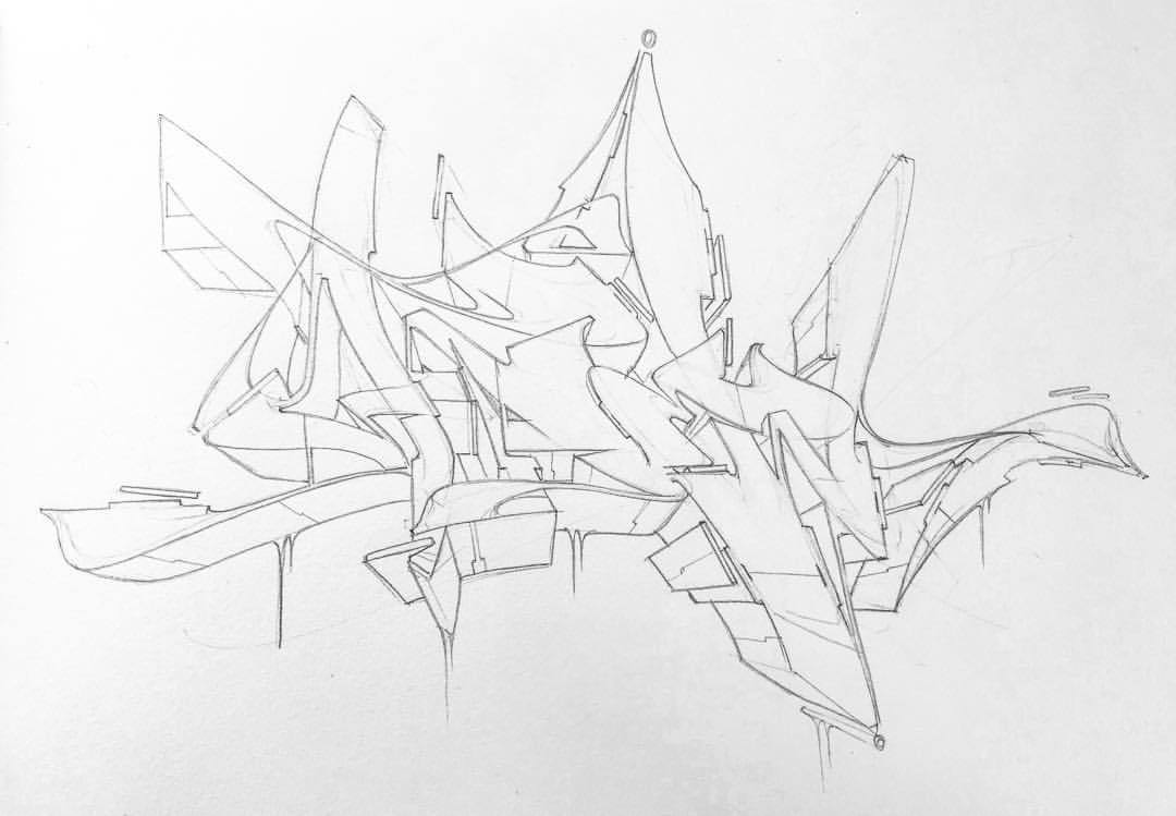 Detail Wildstyle Graffiti Sketch Nomer 9