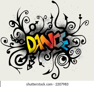 Detail With Dance Graffiti Nomer 11