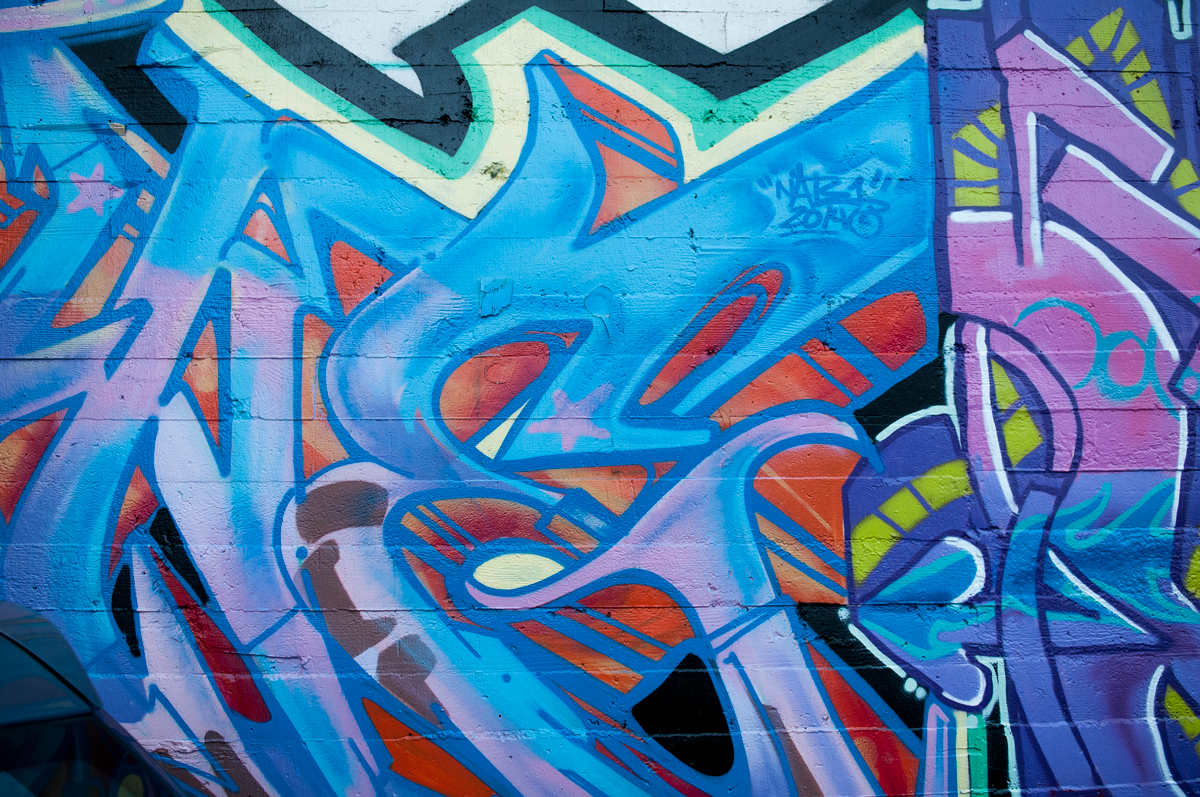 Detail With Dance Graffiti Blue Nomer 23