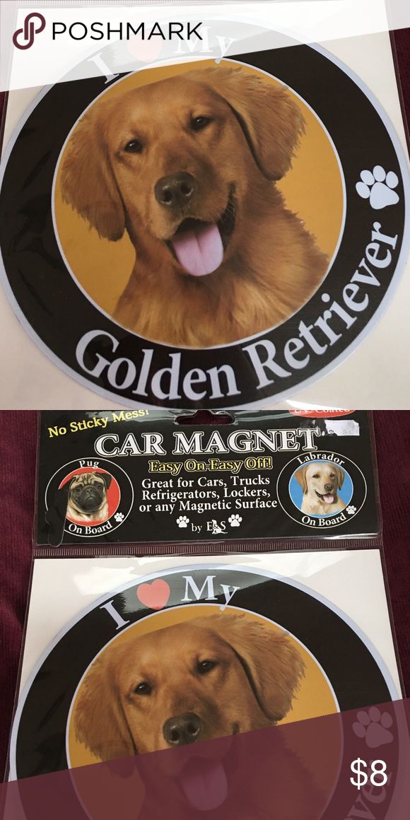 Detail Golden Retriever Car Magnet Nomer 34