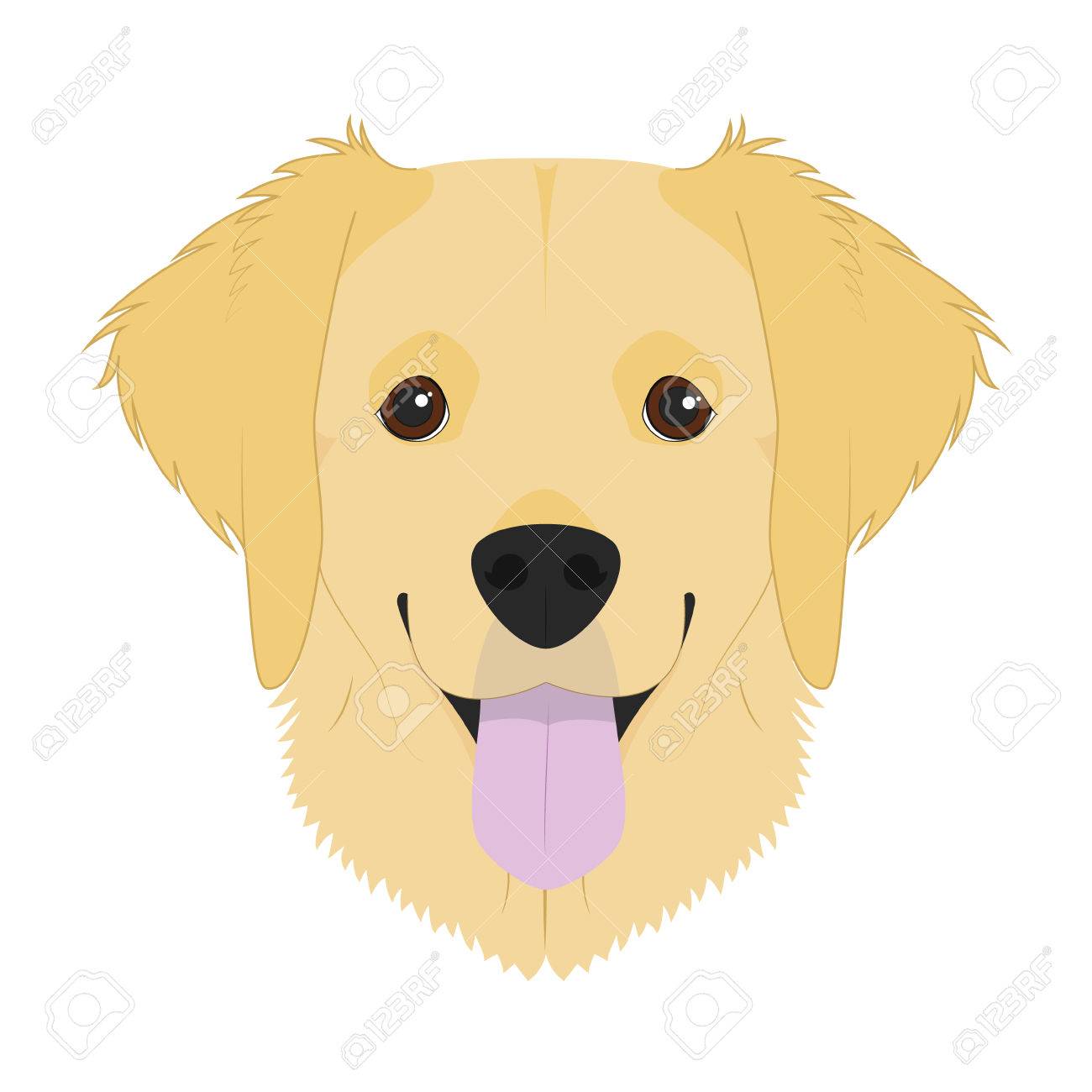 Detail Golden Retriever Clip Art Free Nomer 32