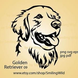 Detail Golden Retriever Face Silhouette Nomer 24