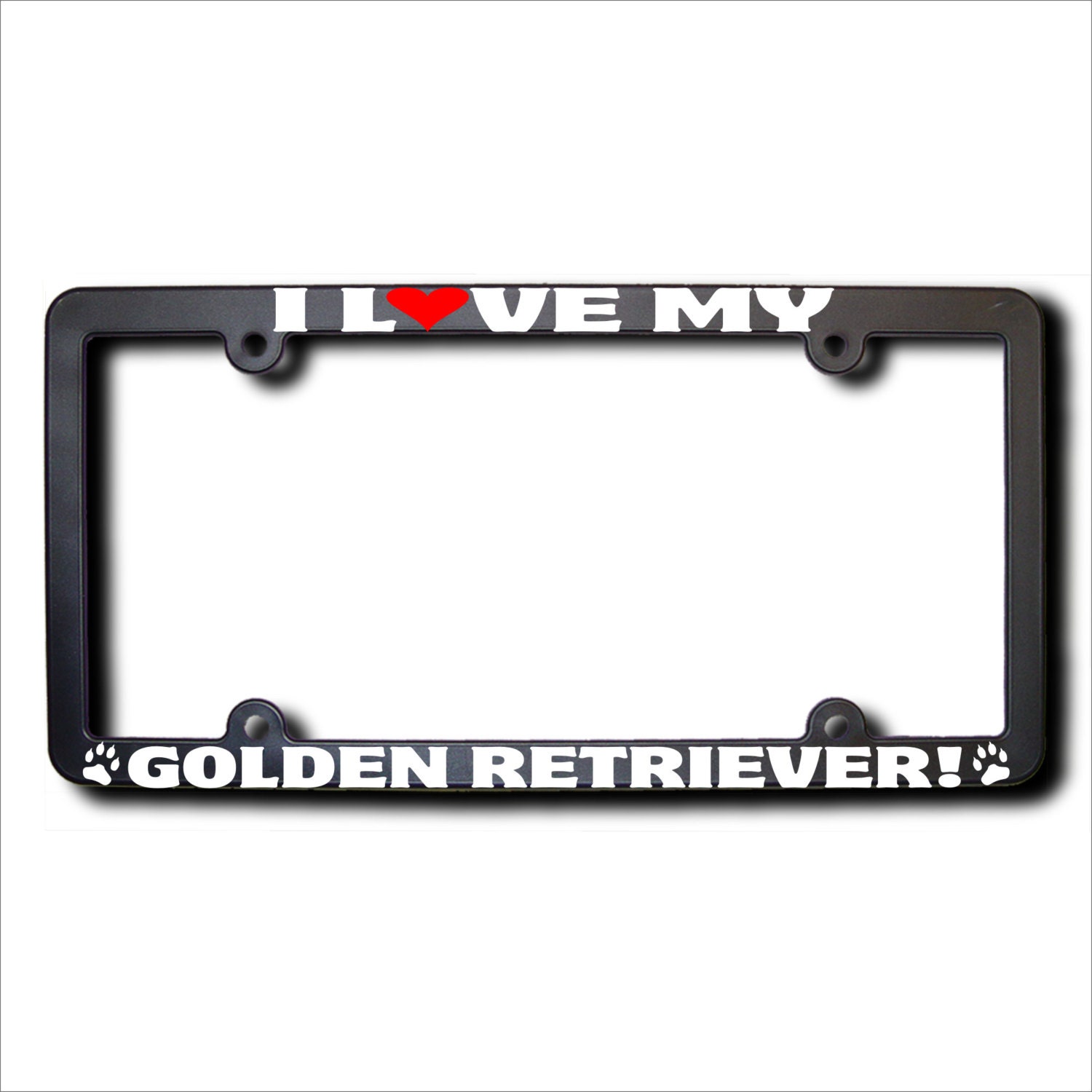 Golden Retriever License Plate Frame - KibrisPDR