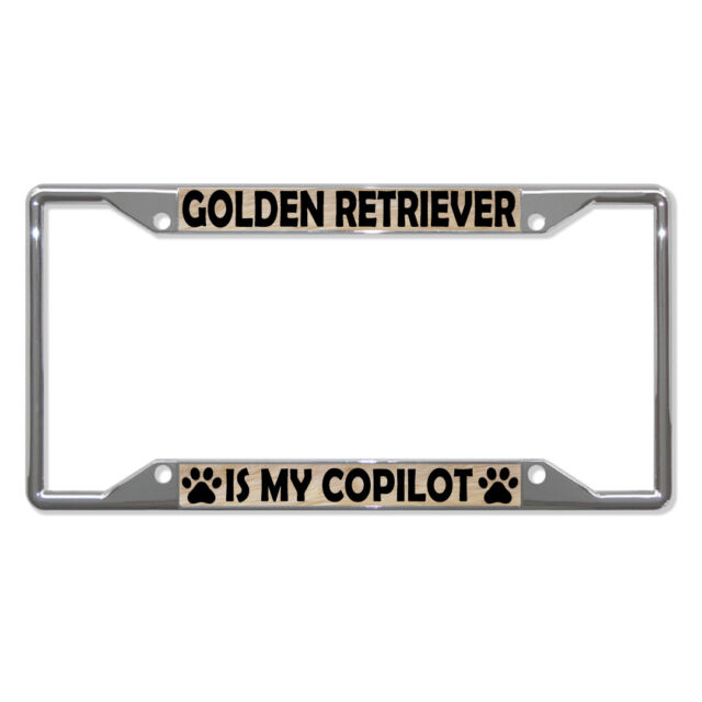 Detail Golden Retriever License Plate Frame Nomer 17