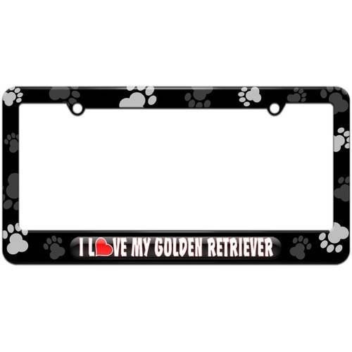 Detail Golden Retriever License Plate Frame Nomer 19