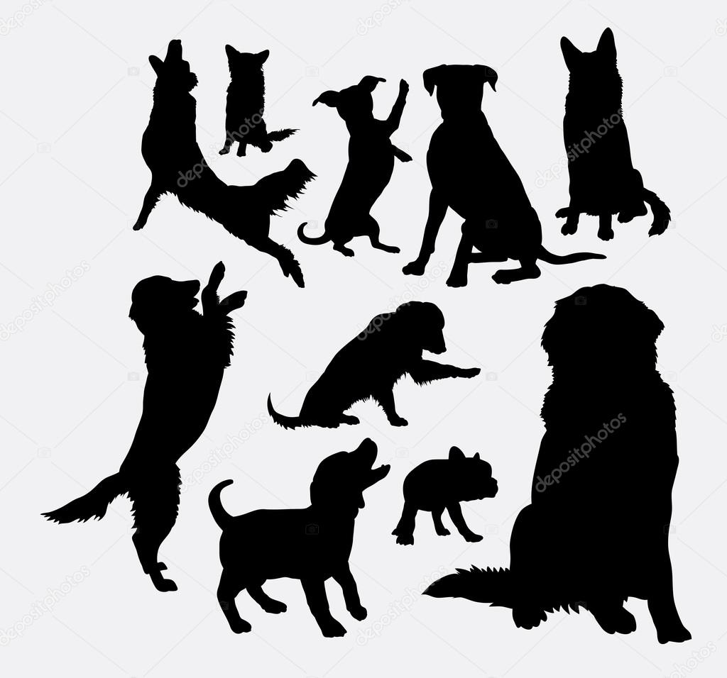 Detail Golden Retriever Silhouette Clip Art Nomer 36