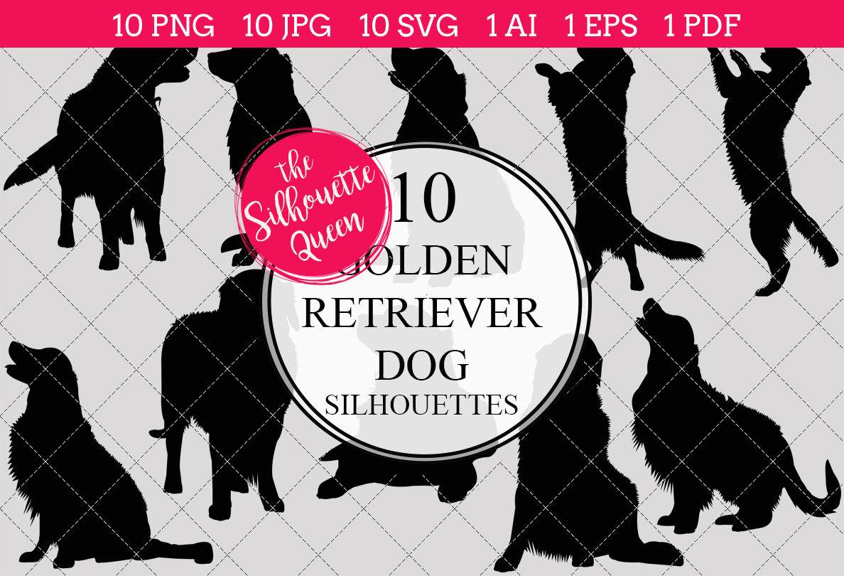 Detail Golden Retriever Silhouette Vector Nomer 25