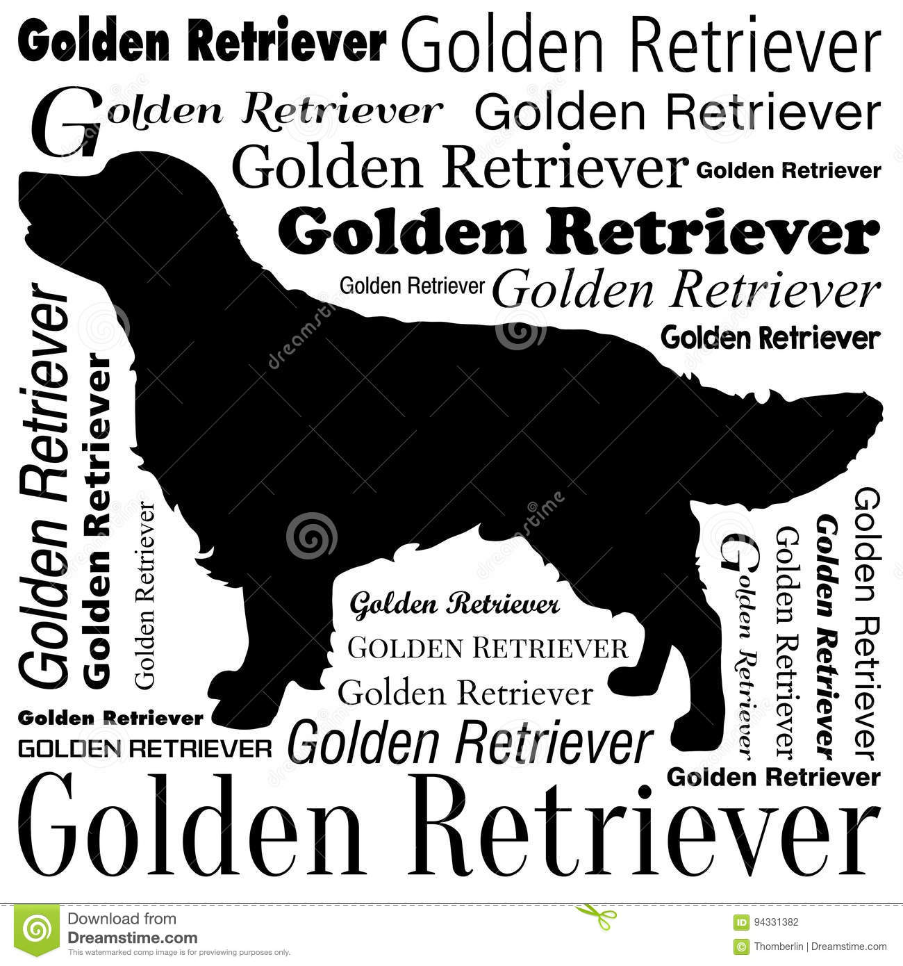 Detail Golden Retriever Silhouette Vector Nomer 45