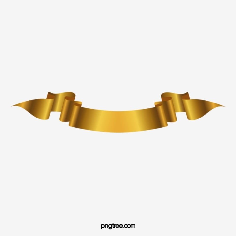 Detail Golden Ribbon Vector Png Nomer 56