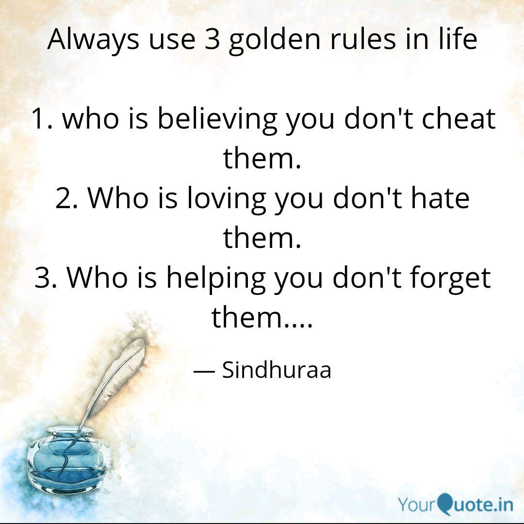 Detail Golden Rules Of Life Quotes Nomer 23