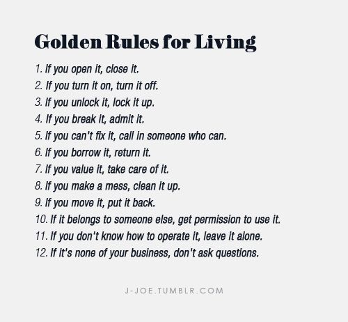 Detail Golden Rules Of Life Quotes Nomer 7