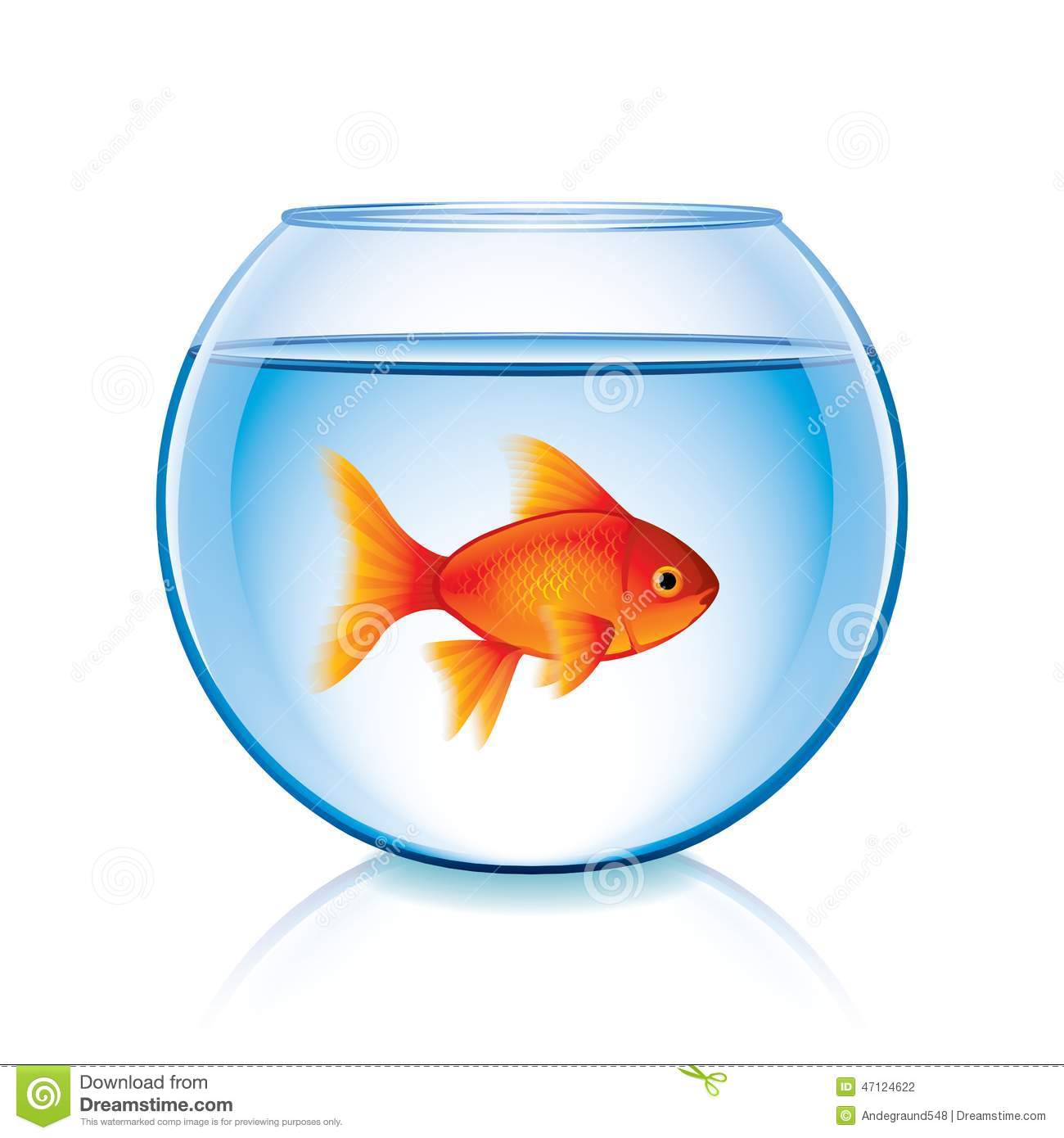 Detail Goldfish In Bowl Clipart Nomer 5