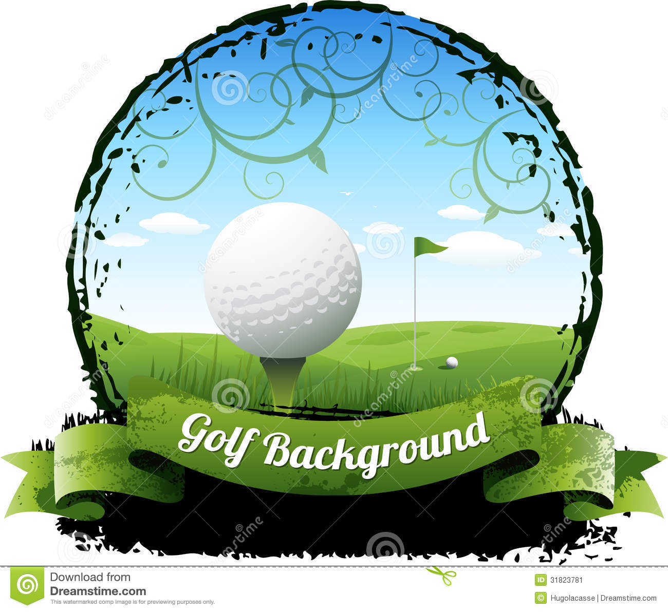 Detail Golf Background Clipart Nomer 31