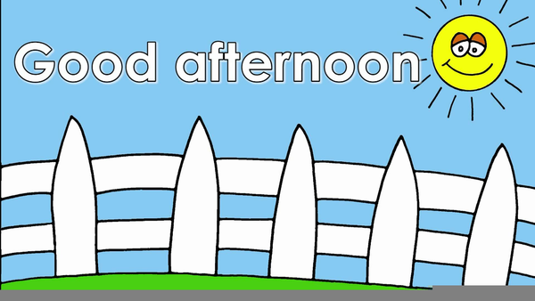 Detail Good Afternoon Clipart Nomer 2