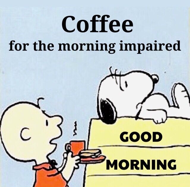 Detail Good Morning Coffee Snoopy Nomer 9