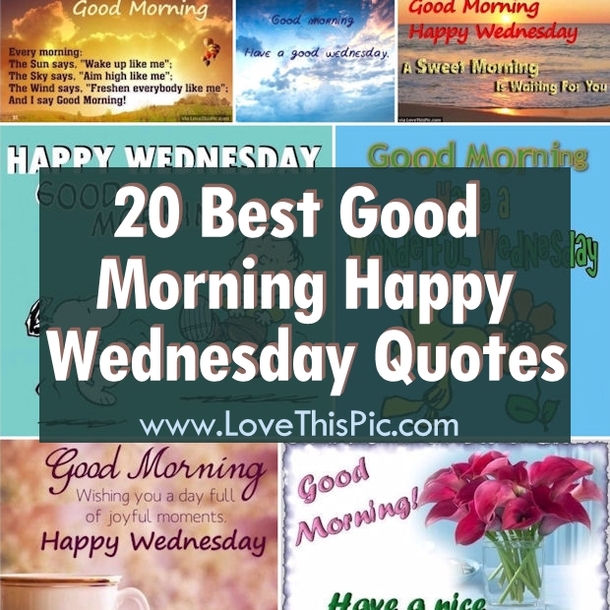 Detail Good Morning Happy Wednesday Quotes Nomer 34