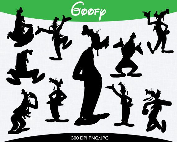 Detail Goofy Silhouette Clip Art Nomer 8